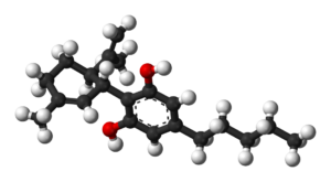 3D-Modell des Cannabidiol-Moleküls