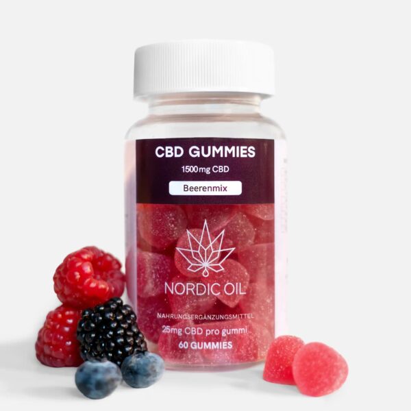 Nordic Oil - CBD Gummies Beerenmix in Verpackung