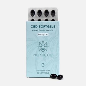 Nordic Oil - CBD Softgels in Verpackung