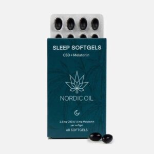 Nordic Oil - CBD Sleep softgels in Verpackung