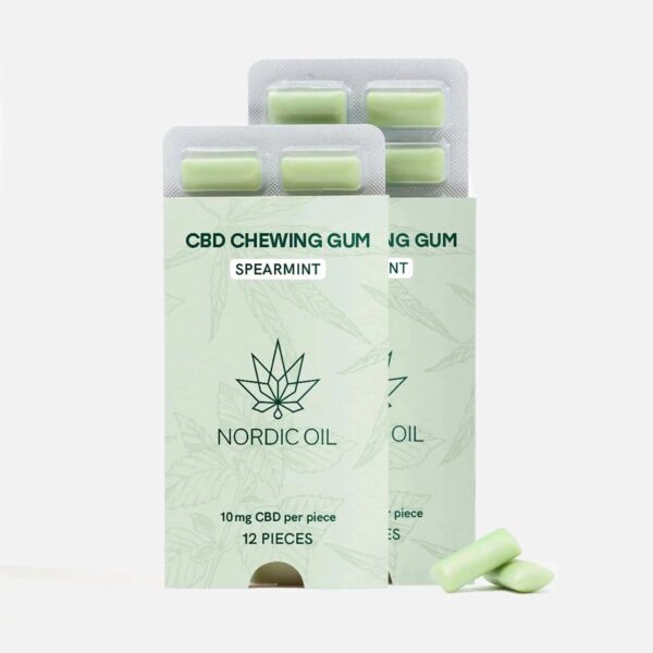 Nordic Oil - 2 Packungen CBD Chewing gum