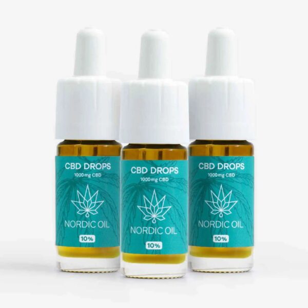 Nordic Oil - 3 Packungen CBD Drops 10%