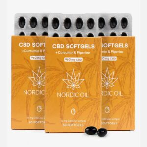 Nordic Oil - 3 Packungen CBD Softgels