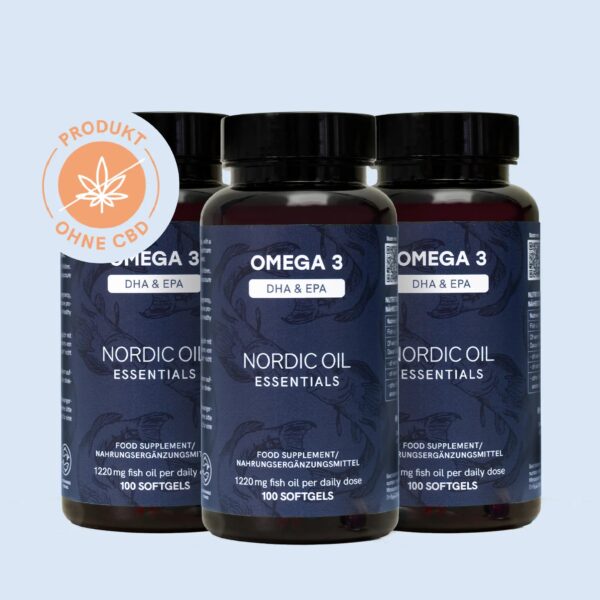 Nordic Oil - 3 Packungen omega 3 Kapseln